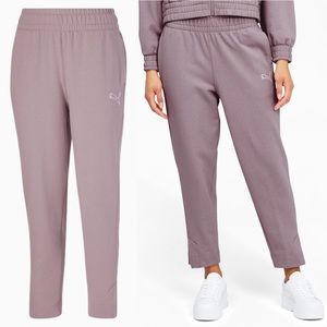 Puma Women's Cropped Track Pants in Mauve